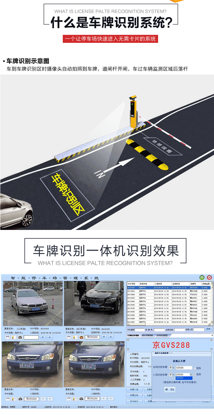 yht820车牌自动识别系统